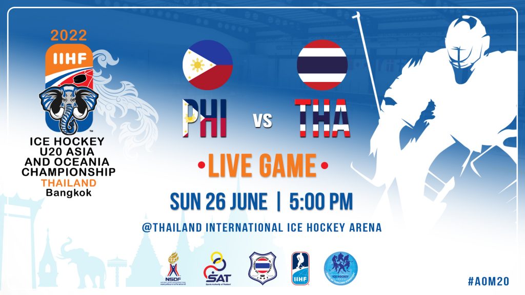 2022 IIHF U20 Asia and Oceania Championship | Philippines Vs Thailand